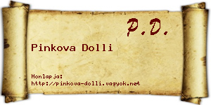 Pinkova Dolli névjegykártya